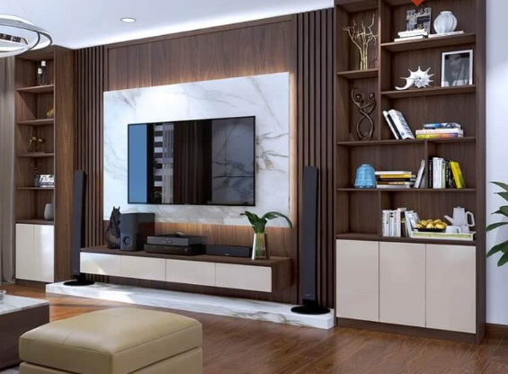 Thi công nội thất gỗ tự nhiên 1